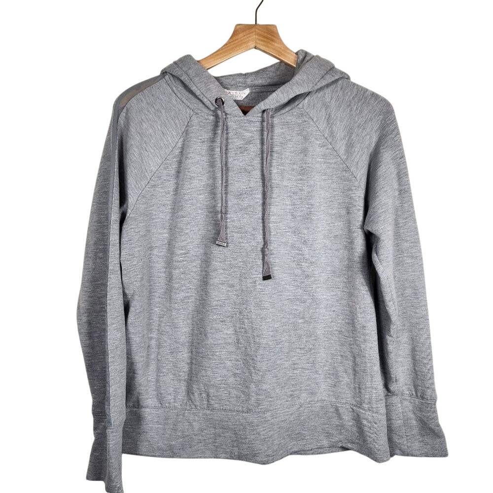 Women's Grey Danskin Long Sleeve Hoodie Size Large